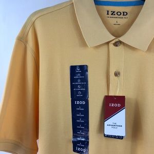 Men’s Izod Advantage Polo Yellow Large